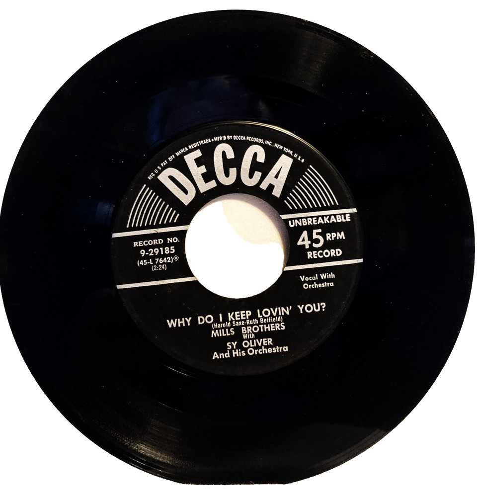 How Blue/Why Do I Keep Lovin You Sy Oliver Mills Bros Played VG 29185 PET RESCUE