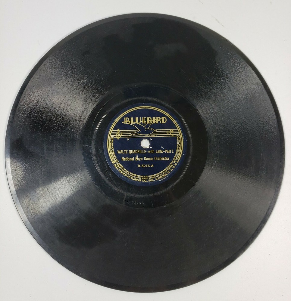National Born Dance Orchestra Waltz Quadrille / Part 1 & 2 78rpm Bluebird V+/V+