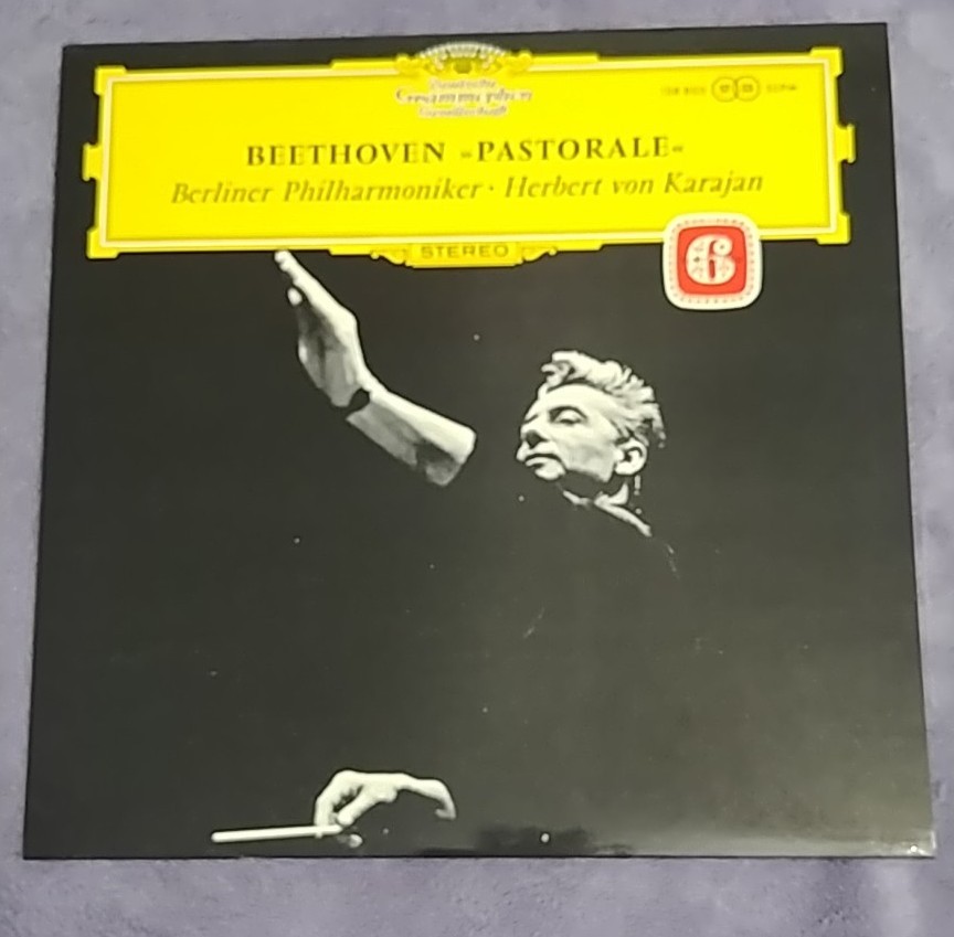 Deutsche Grammophon Beethoven 6th Berliner Philharmoniker Karajan LP Italy NM
