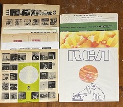 Lot of 15 Vintage 1950’s-1960’s Album LP Inner Sleeves 12″ Motown ABC RCA VG+