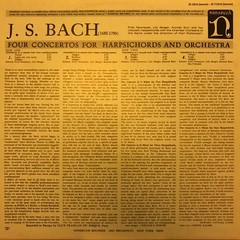 Johann Sebastian Bach, Four Concertos For Harpsichords And Orchestra, (LP, Album