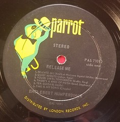 Engelbert Humperdinck (LP) “Release Me” (1967) Parrot (PAS 71012 ) (See Notes)