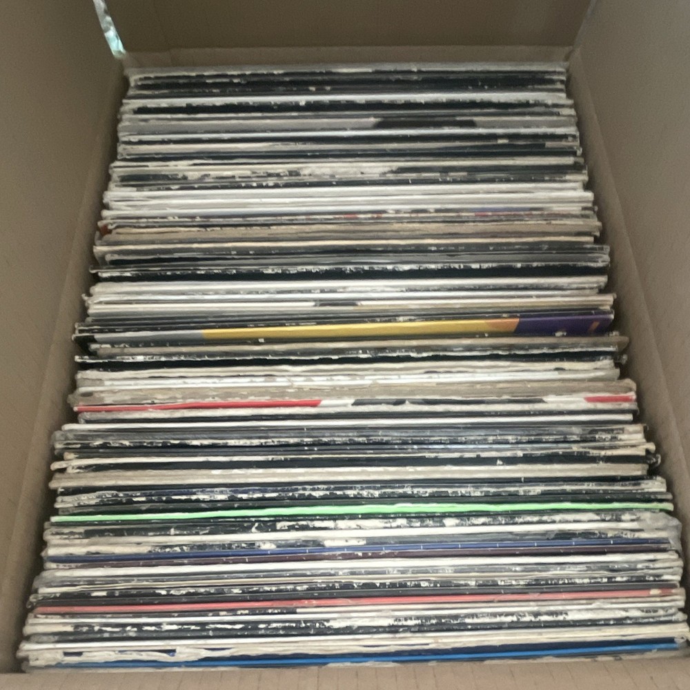 Lot of 25 Full-Length 12” LP Vinyl Albums – Mixed Artists – Used – As-Is