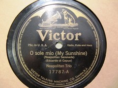 1914 ITALIAN O Sole Mio Clement Barone Flute Howard Rattay Violin VICTOR 17787 _