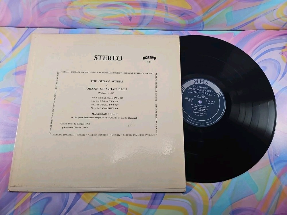Bach: The Organ Works of Johann Sebastian Bach (Volume 1, #1) (Record) VG+ MHS