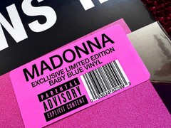 MADONNA CONFESSIONS RECORD TIKTOK PROMO BABY BLUE VINYL IN HAND LP SOLD OUT MINT