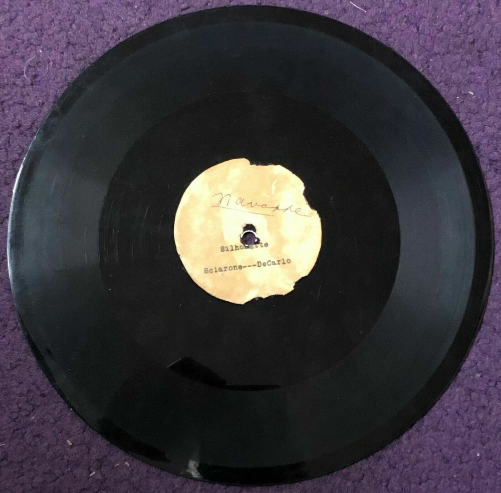 UNISSUED 50s Male Singer + Guitar ACETATE 78 Silhouette / Frolic In Garlic HEAR
