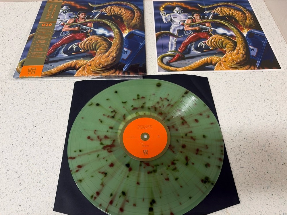 Data Discs 020 Alien Storm Video Game Soundtrack Green With Brown Splatter Vinyl
