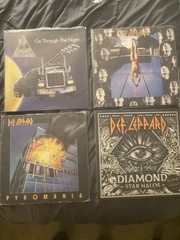 DEF LEPPARD – Lot Of 4 LPs Including On Through The Night, H n Dry, Pyromania