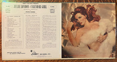 12″ LP~ JULIE LONDON~ 1956~ CALENDAR GIRL~ GATEFOLD COVER/MAROON LABEL~ NICE!