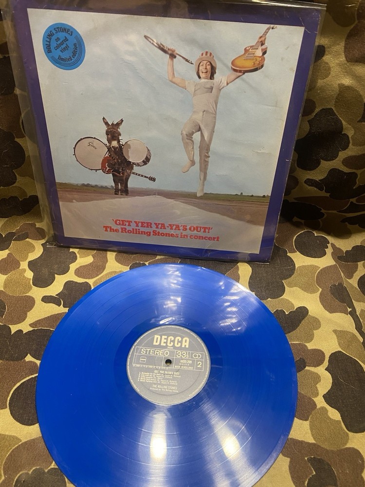 THE ROLLING STONES ~ GET YER YA-YA’S OUT ~ BLUE VINYL. Decca Stereo 6835- 209