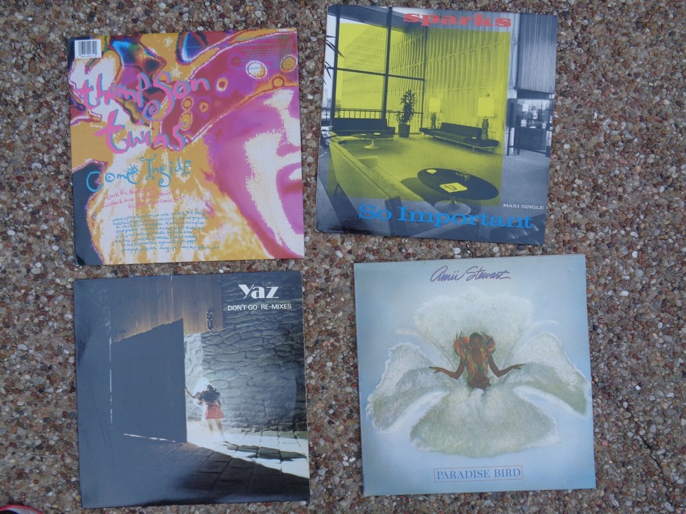 Thompson twins Sparks Yaz Amy Stewart LP LOT 4