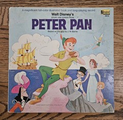 LP Disney PETER PAN Vinyl Record 1969 Disneyland DQ-3910 GOOD