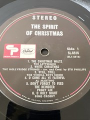 Various ‎– The Spirit Of Christmas – Vinyl LP – Capitol CP Collectors Album LE