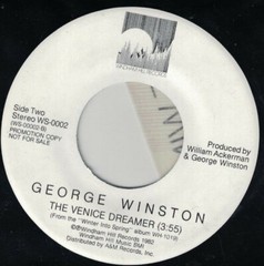 1982 GEORGE WINSTON BLOSSOM/MEADOW & VENICE DREAMER WINDHAM HILL PROMO 45 NM