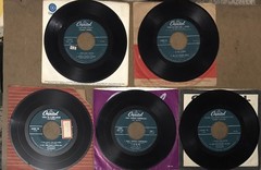 (5pc Lot) CAPITOL EXTENDED PLAY E.P. EP VINYL 45 RPM RECORDS with OG VTG Sleeves