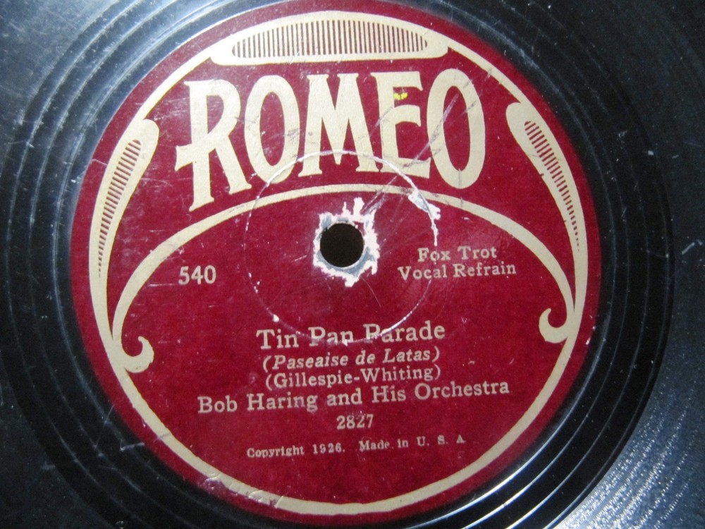 1928 Bob Haring TIN PAN PARADE The Detroiters To Mandalay Fox Trot ROMEO 540