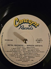 METAL MADNESS Various Artists 1985 LP 2XLPS HARD ROCK HEAVY METAL GATEFOLD VINYL