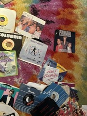 “45s” records vinyl music lot