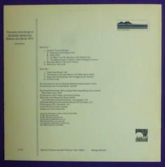 GEORGE WINSTON – BALLADS AND BLUES 1972 – VINYL LP RECORD ALBUM