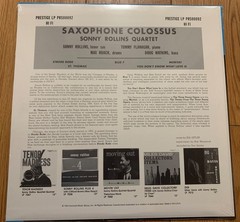 Sonny Rollins Saxophone Colossus- Vinyl LP – Kevin Gray QRP – New- Sealed