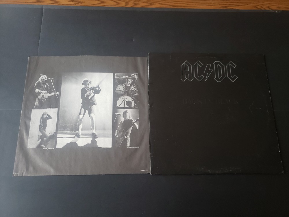 1980s VERY GOOD+ AC/DC – Back In Black 16018 see notes LP33
