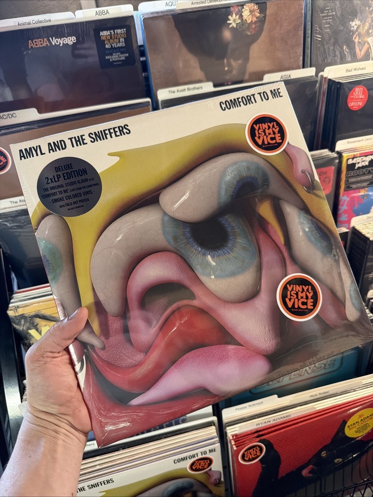 AMYL AND THE SNIFFERS COMFORT TO ME VINYL 2LP COLOR VINYL (SMOKE)POSTER INCLUDED