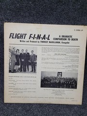 Vintage Vinyl LP Flight F-I-N-A-L Forrest McCullough Word Records 1965 Spoken Al