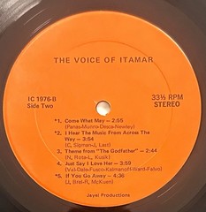 The Voice Of Itamar Cohen – 1976 Vinyl LP Record Rare Signed Cover EX