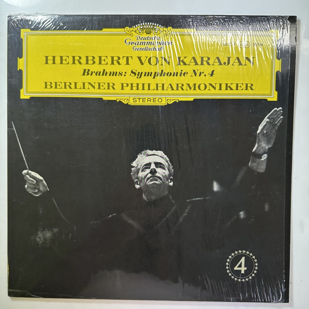 Symphony No. 4 LP Vinyl Record Brahms DG DGG 138 927 SLPM Karajan