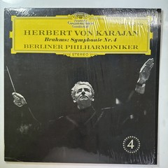 Symphony No. 4 LP Vinyl Record Brahms DG DGG 138 927 SLPM Karajan