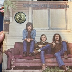 Crosby, Stills & Nash – Self Titled Debut 1969 LP SD-8229, Lyric Sheet. VG+