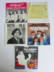 1960s ROCK Lot Of 25 PICTURE SLEEVES 45 RPM No Records STONES Beach Boys