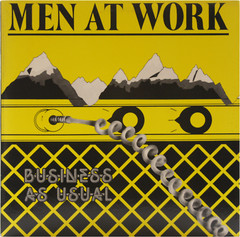 MEN AT WORK Business As Usual USED 1981 LP Rock Down Under Vinyl COL-37978