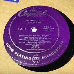10″ 33 1/3 RPM LP “8 TOP POPS”- NAT “KING” COLE -1954
