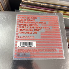 John Lennon – MIND GAMES (MEDITATION MIXES) (CRYSTAL CLEAR VINYL/3LP) NEW