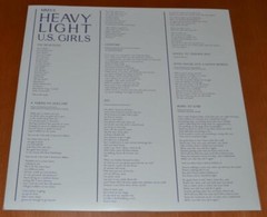 U.S. Girls – Heavy Light – 2020 4AD Label Lavender/White Marbled Vinyl LP