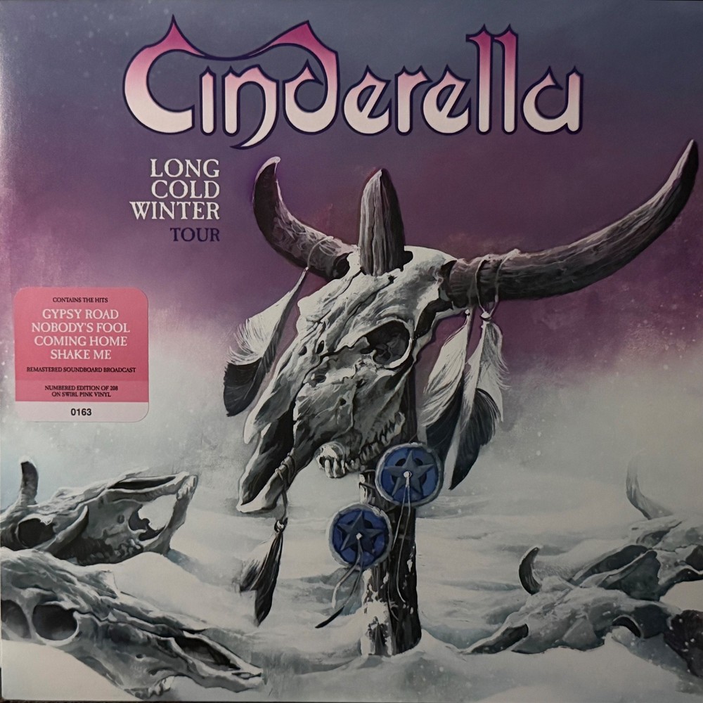 Cinderella live LP Pink Swirl Vinyl Long Cold Winter Tour Moscow 89 Numbered NEW