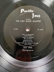 CHET BAKER QUARTET 1953 Pacific Jazz 10” MONO Superb copy Plays EXCELLENT VG/EX