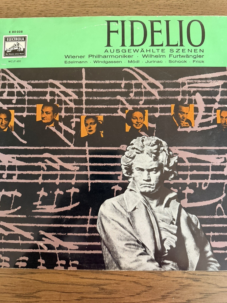 Beethoven Fidelio (Ausgewählte Szenen) Vinyl LP Electrola WCLP 800