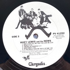 HUEY LEWIS & THE NEWS self-titled 1983 (1980) DEBUT LP on Chrysalis #PV 41292