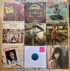 COUNTRY MUSIC VINYL RECORD GRAB BAG! 10 ASST Albums, LP Bulk Lot, FREE SHIPPING