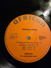 Verckys & L’Orchestre Veve* – Verckys À Paris 1971 AFRO BEAT AFRICAN FRENCH EX