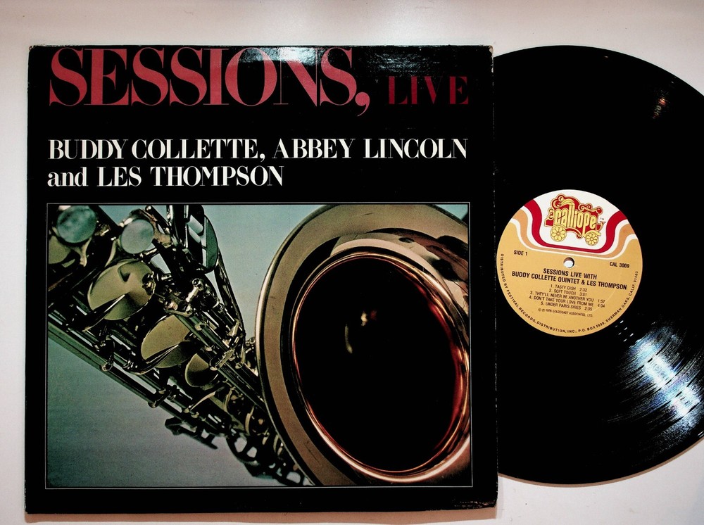 1976 Buddy Collette Les Thompson Abbey Lincoln Sessions Live Vinyl LP Record VG+