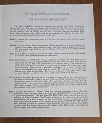 The Southernaires Choir Walking With The King LP Private Press