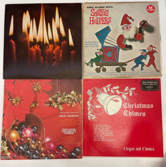 Lot Of 4 Christmas Albums Holiday LP 33RPM Julie Andrews Santa’s Helpers