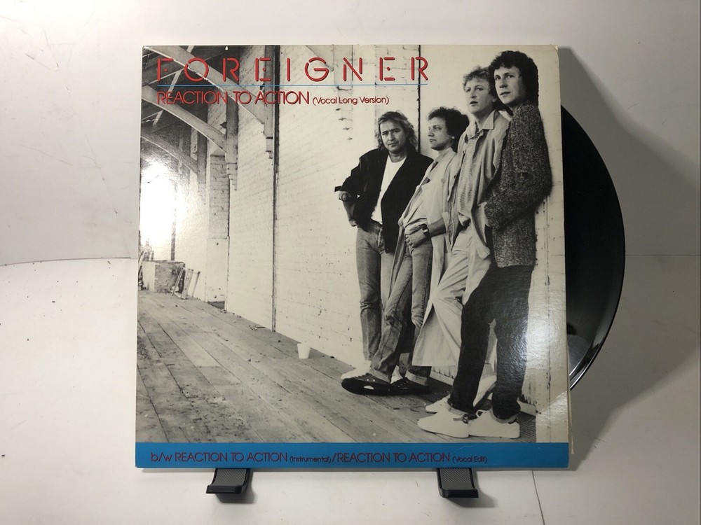 NICE NM Foreigner Reaction To Action 0-86880 Promo Single Vinyl Record Album
