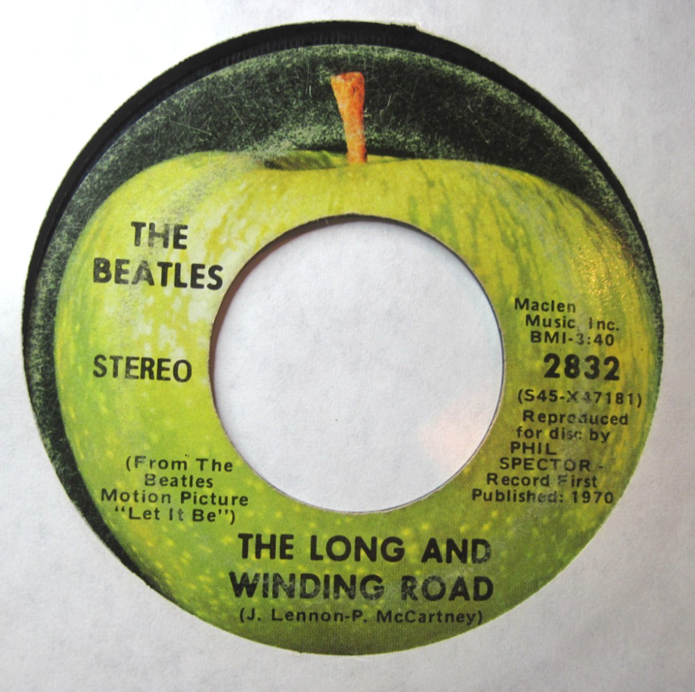 BEATLES * 45 * The Long And Winding Road * 1970 * VG/ VG+ Orig. VINYL USA APPLE