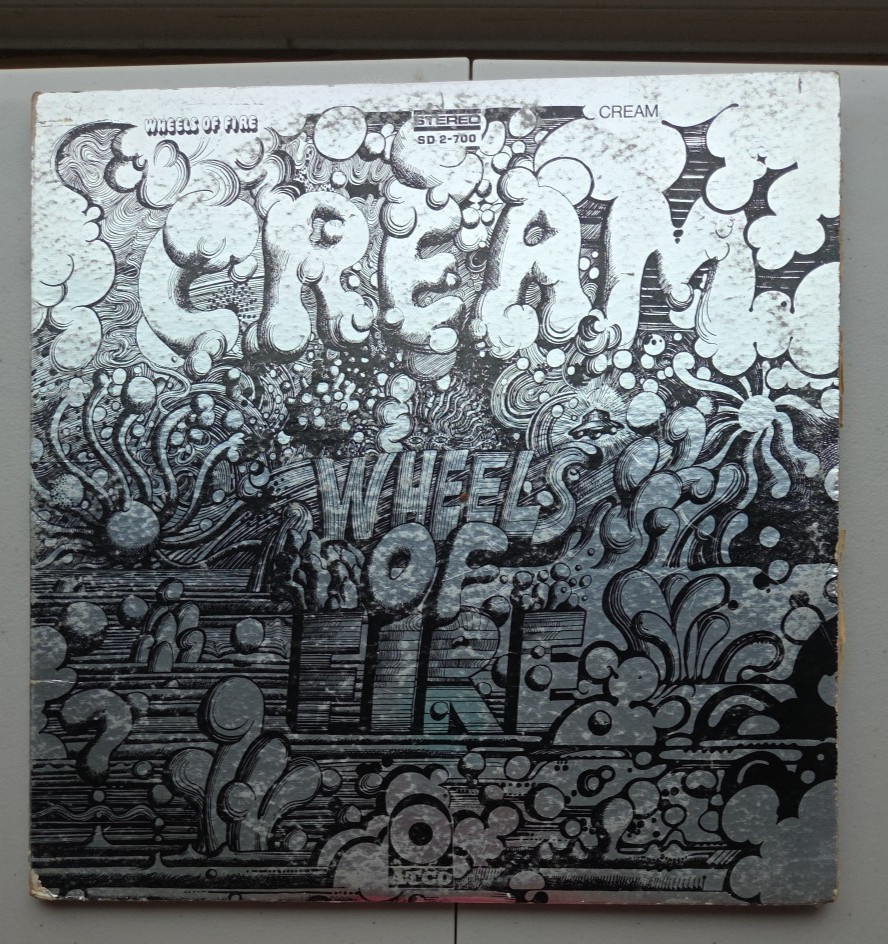 CREAM Wheels of Fire 1968 2x Vinyl Record Album ATCO records SD 2-700