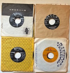 Lot of 25 jazz Vinyl Records 45s Singles 1950s Ella Fitzgerald Louis Armstrong